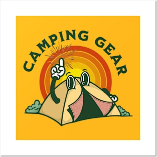 Camping gear Posters and Art